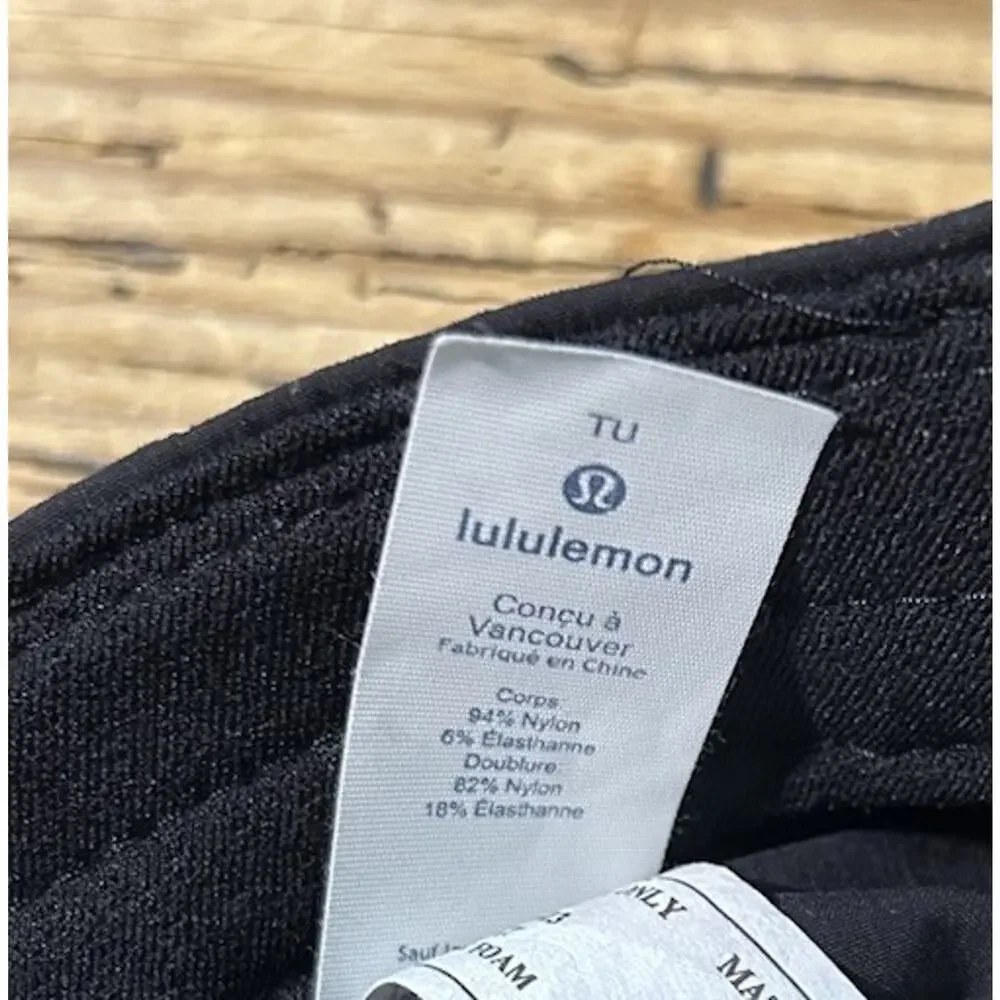 Lululemon Womens One Size Black Baller Hat Run EUC